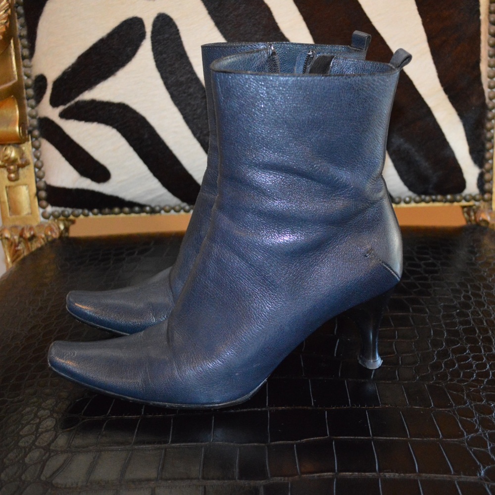 💋Costume National Ankles Booties Navy
